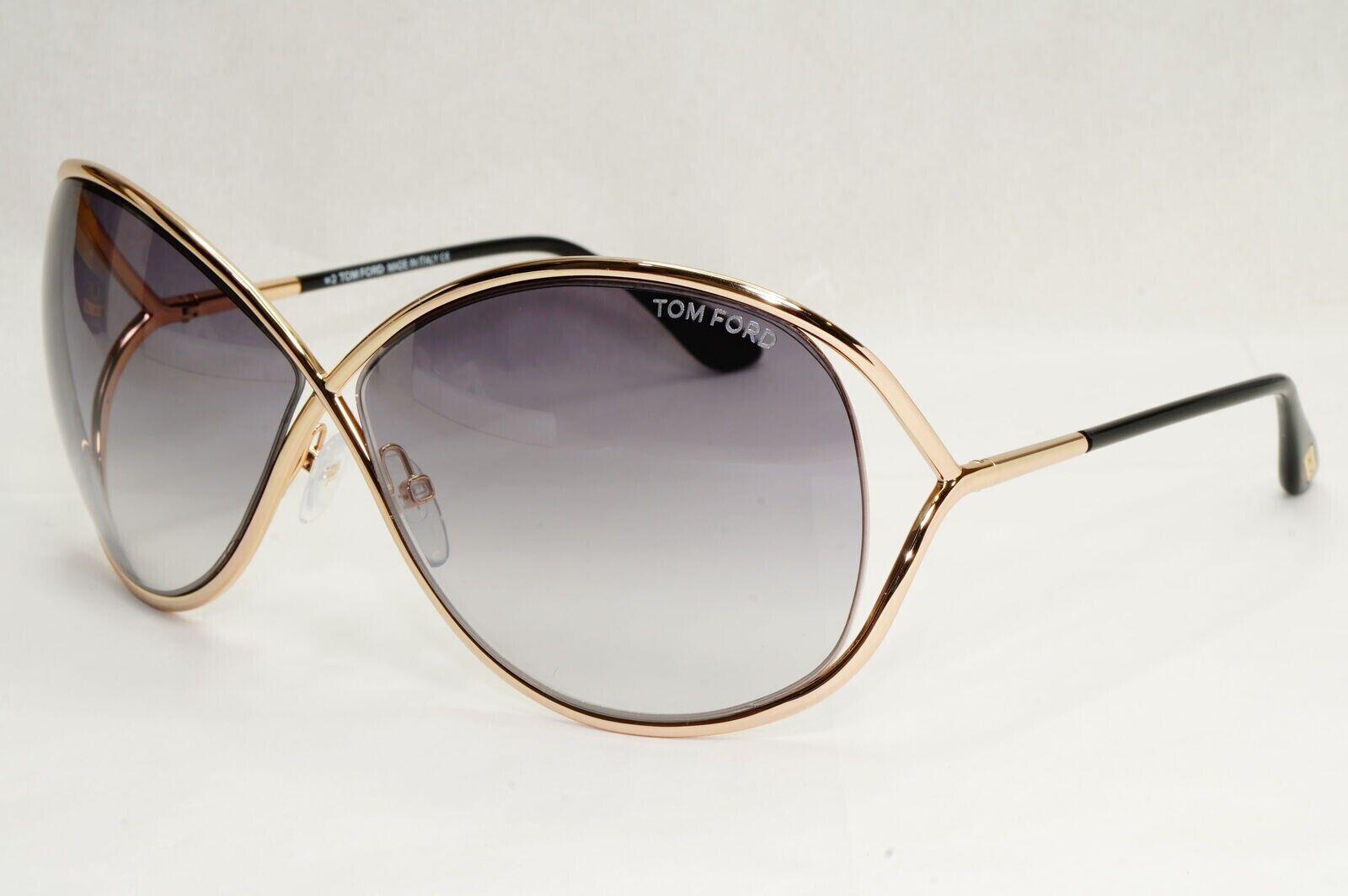 Tom Ford Sunglasses Miranda Gold Grey Gradient Smoke FT0130 TF 130 28B 220324