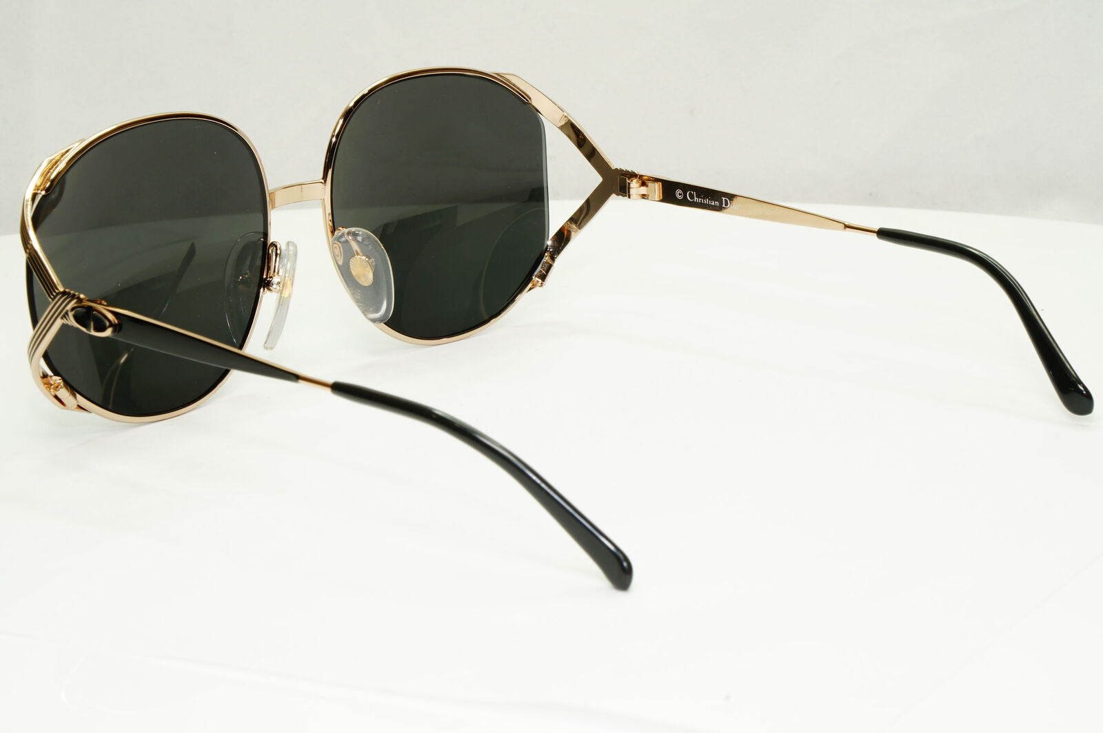 Dior 1990s Vintage Sunglasses Austria Gold Black Retro Square 2387 49 251122
