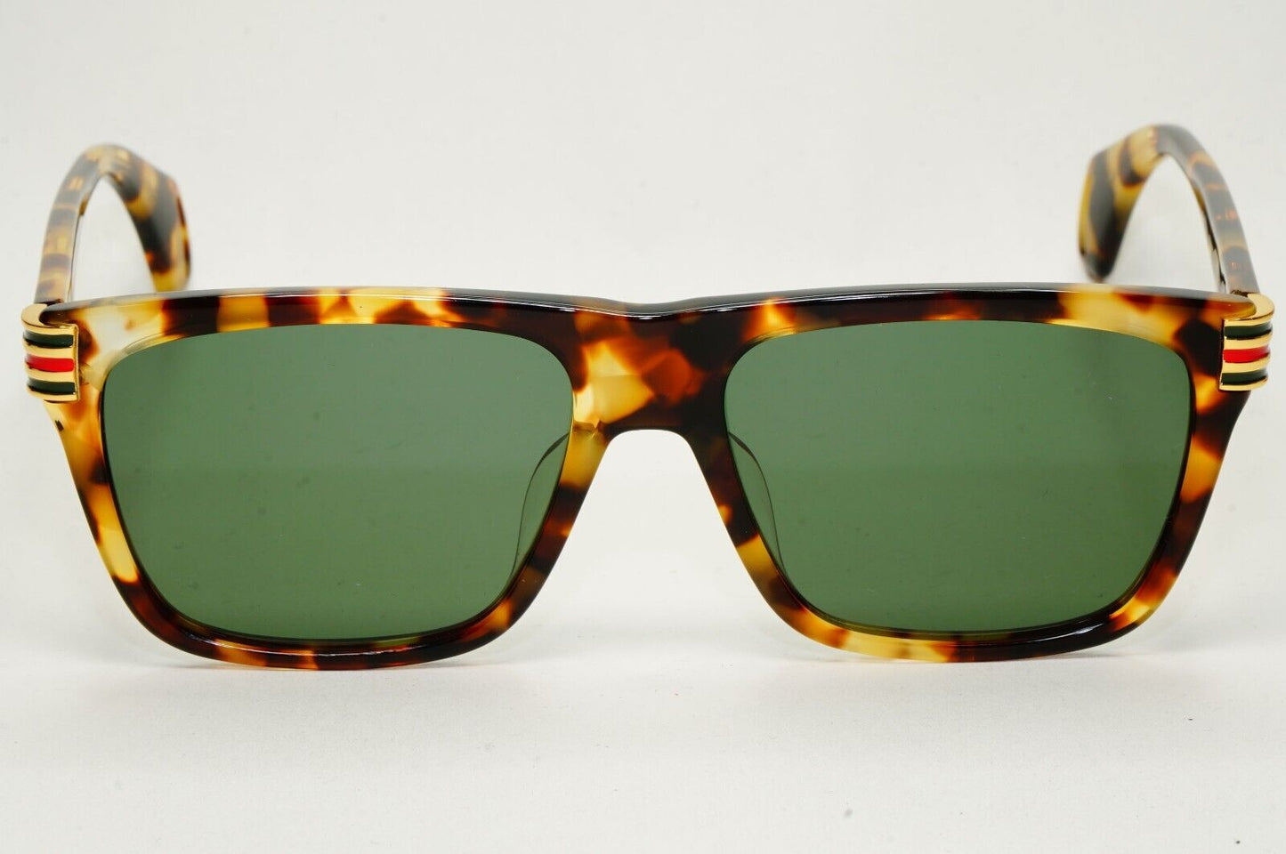 Gucci Sunglasses 2019 Brown Tortoiseshell Green Square GG 0527O 003 54mm 270924