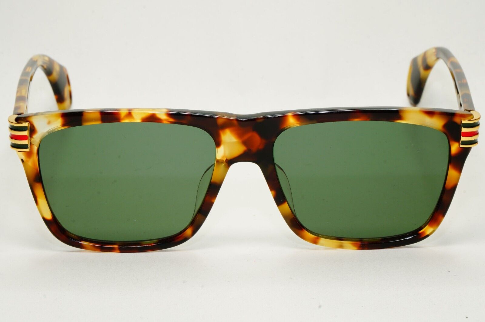 Gucci Sunglasses 2019 Brown Tortoiseshell Green Square GG 0527O 003 54mm 270924