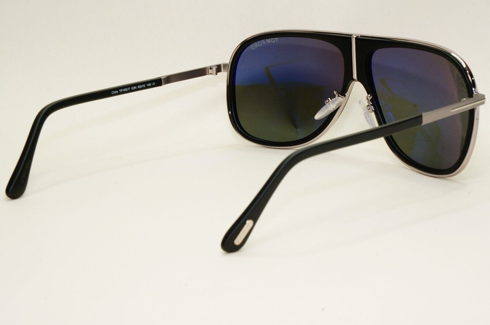 Tom Ford Sunglasses Chris Black Green Gunmetal Square FT0462F TF462-F 02N 62mm