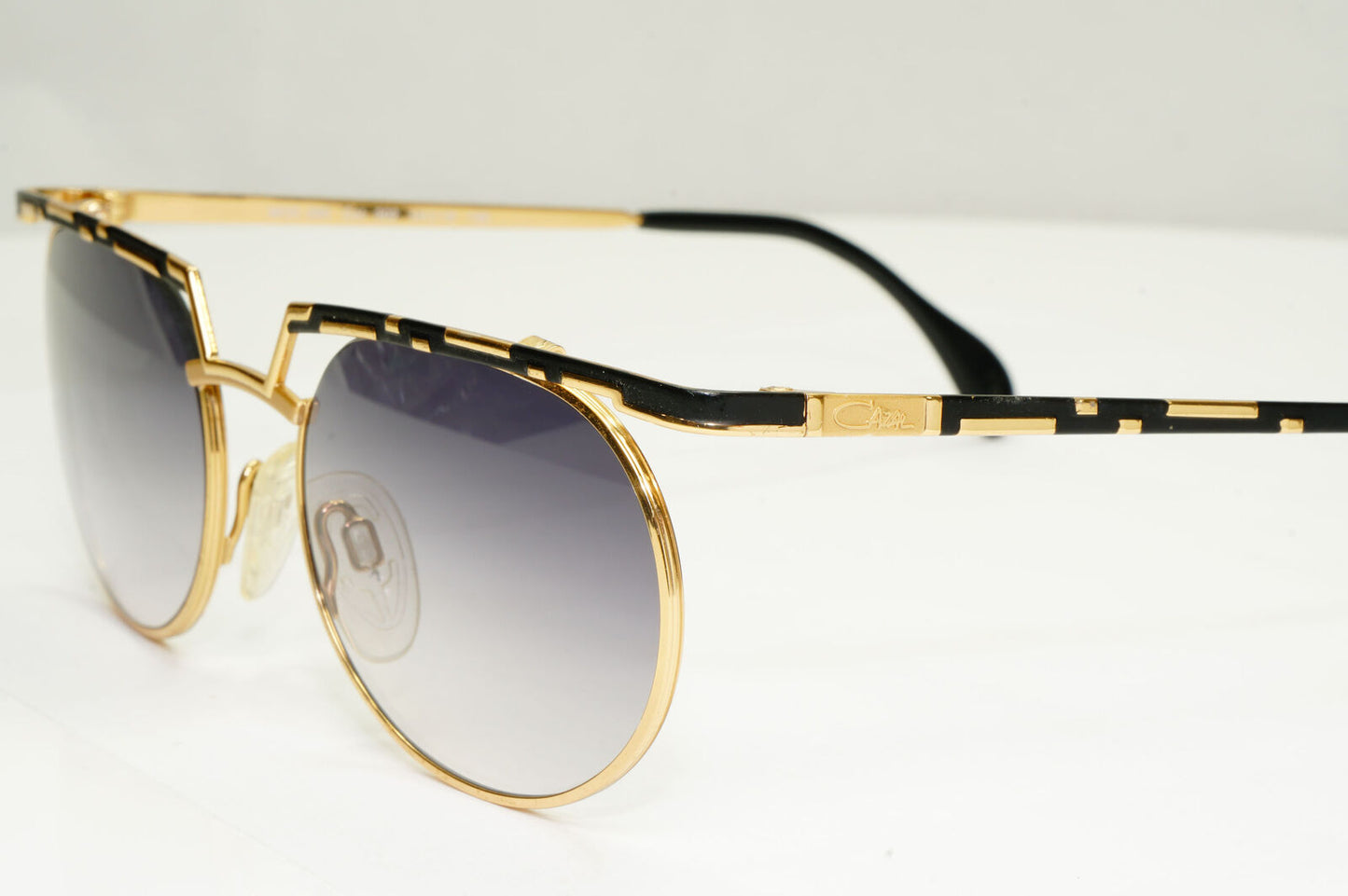 Cazal 1990s Vintage Sunglasses Metal Gold Black Grey MOD 265 COL 302 071222