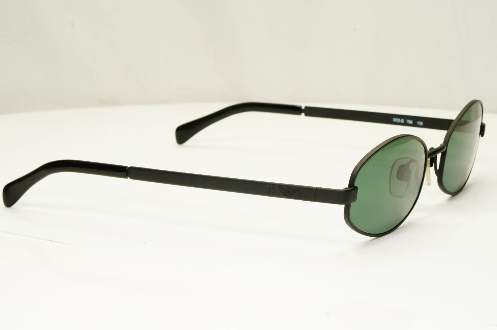 Emporio Armani 1997 Vintage Sunglasses Mens Womens Rectangle Black 063-S 706
