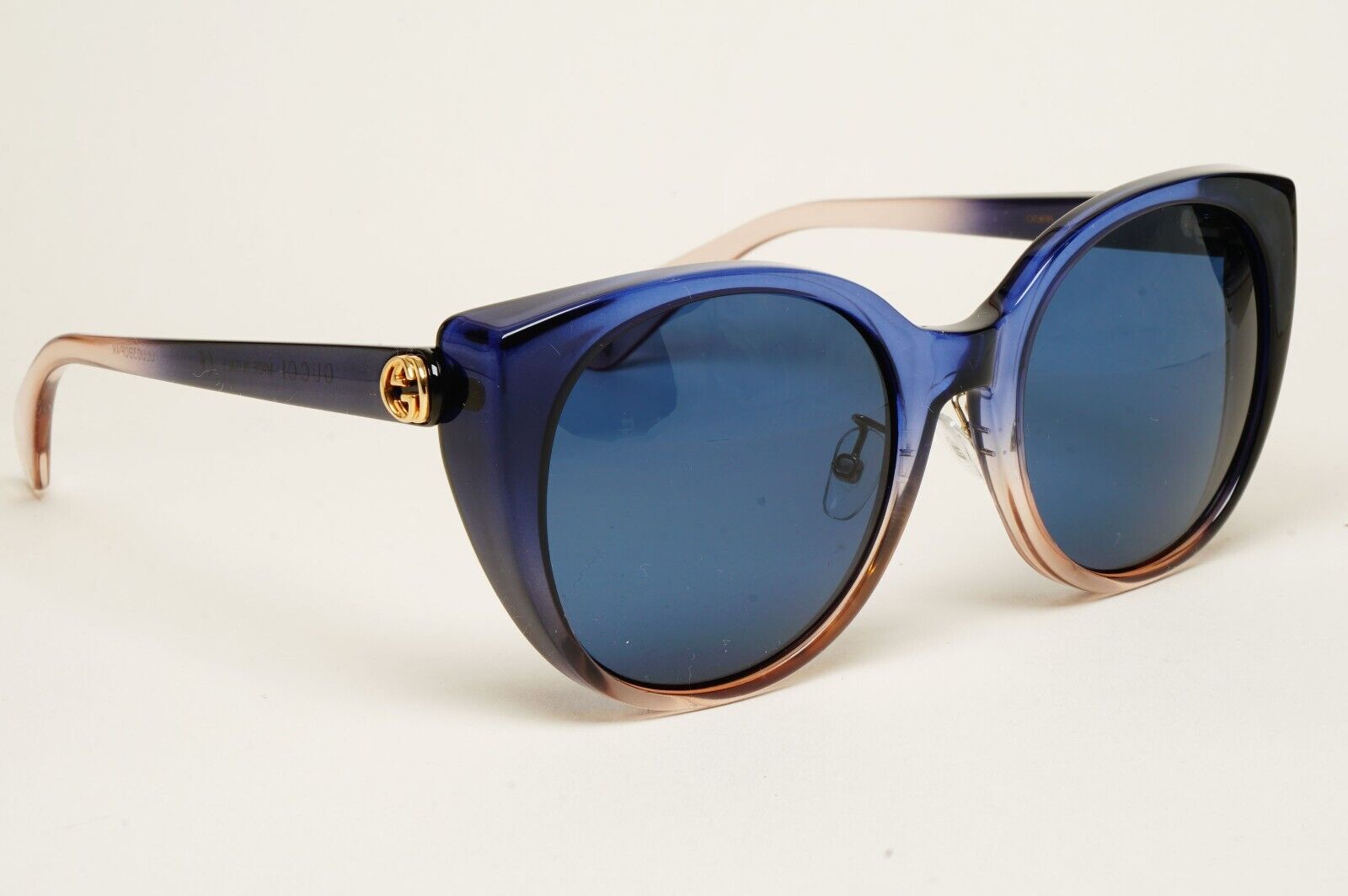 Gucci Sunglasses 2018 Blue Square Oversized Large GG0369S 004 54mm 210125