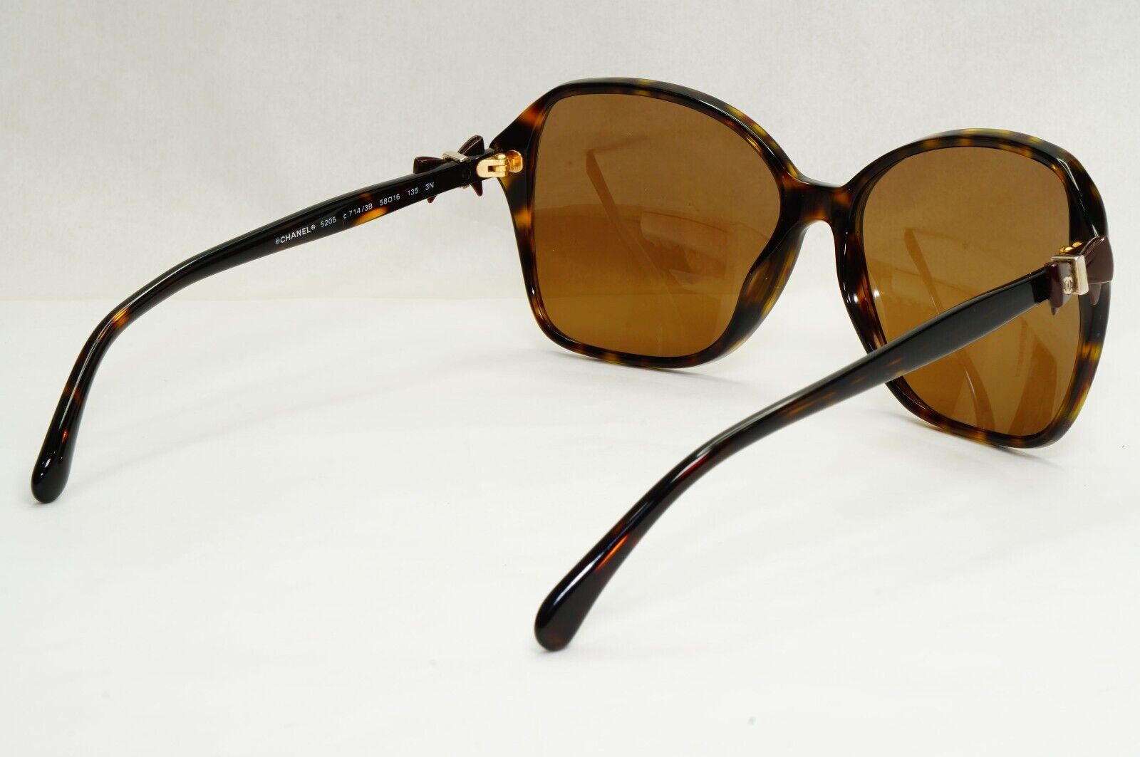 Chanel Sunglasses 2011 Vintage Brown Bows Square 5205 c.714/3B 180324