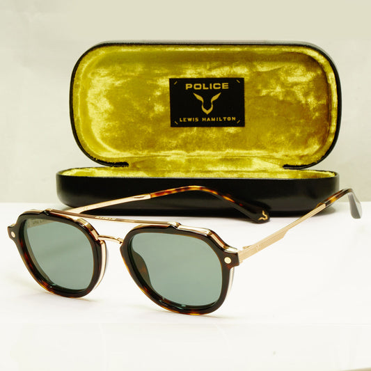 Police Lewis Hamilton F1 Sunglasses Brown Green Tortoise 05 SPL A26N COL 300Y