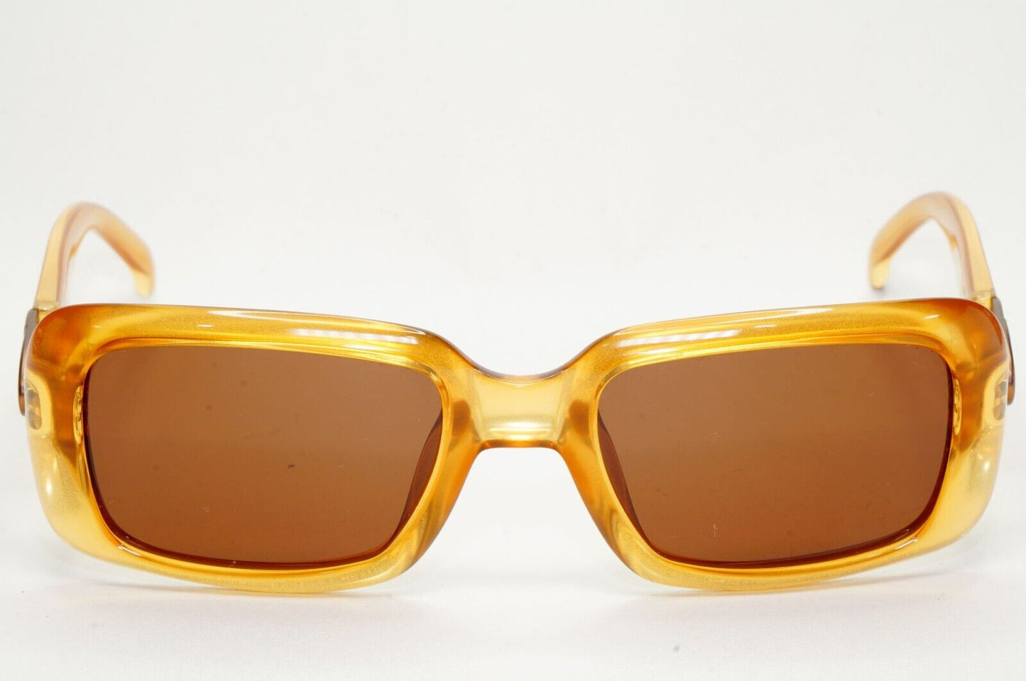 Dior Sunglasses 1999 Vintage Brown Honey Transparent Cour Carree 46P 51mm 151024