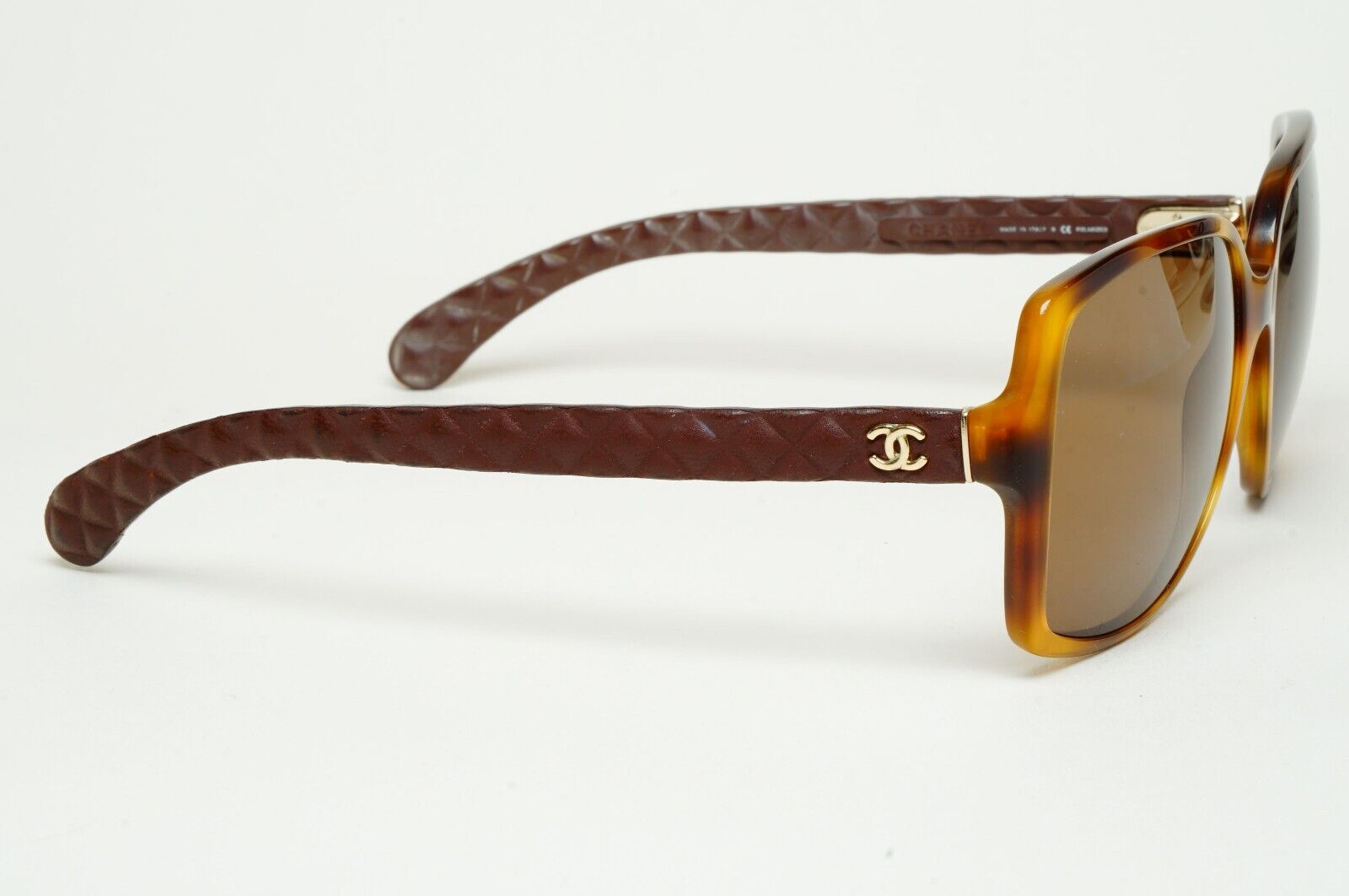 Chanel Sunglasses 2013 Vintage Brown Quilted Gold 5289-Q c.1295/S6 220125
