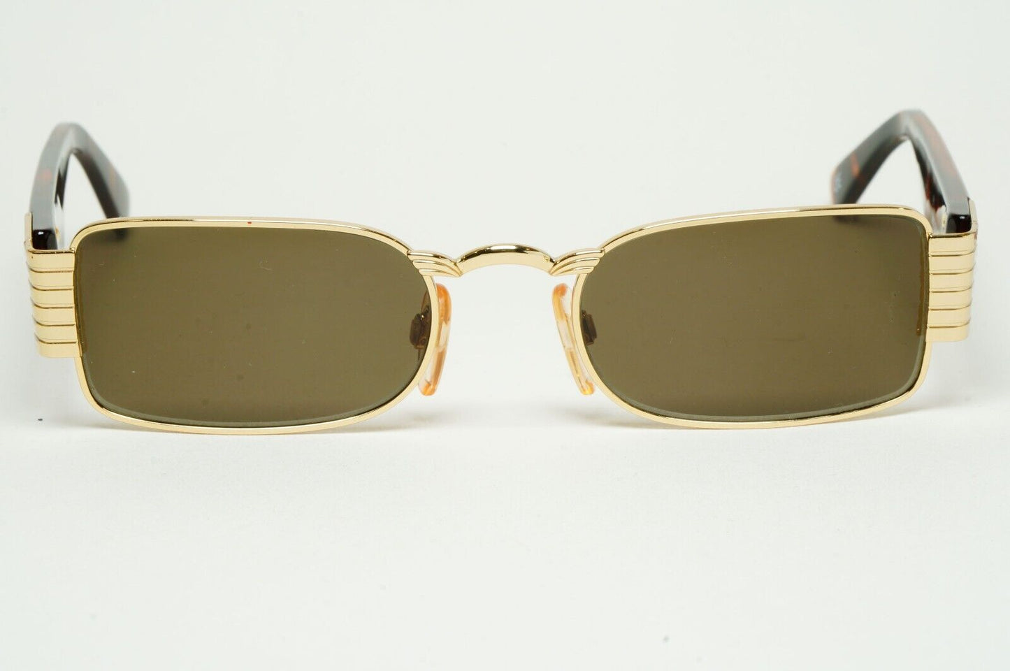 Versus Sunglasses 1996 by Gianni Versace Vintage Gold Brown MOD F11 COL 030