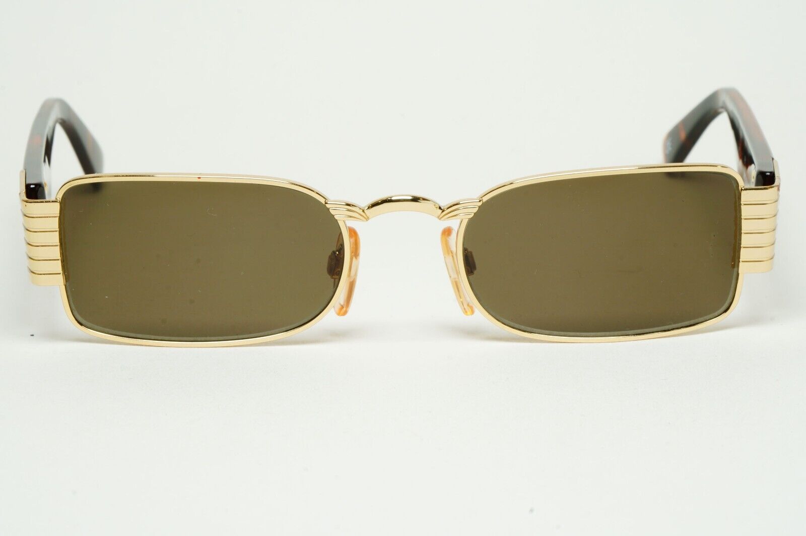 Versus Sunglasses 1996 by Gianni Versace Vintage Gold Brown MOD F11 COL 030
