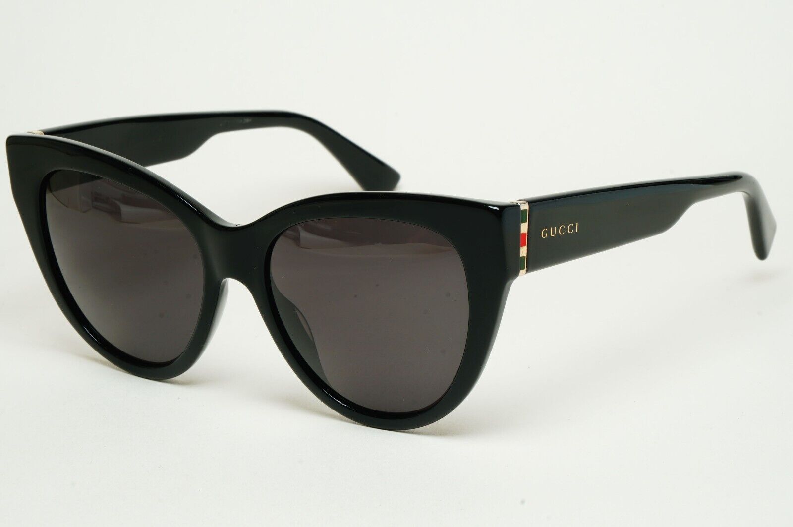 Gucci Sunglasses 2019 Black Cat Eye Square Glossy GG0460S 001 53mm 100225