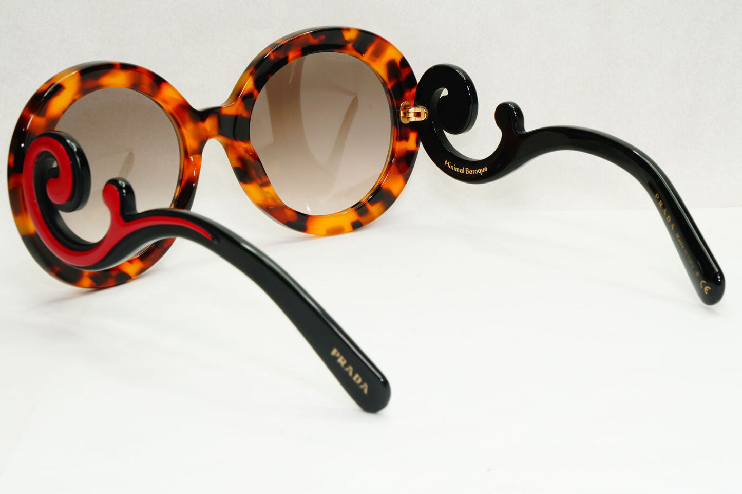 Prada Sunglasses Baroque Swirl Brown Red Gradient PR08TS SPR 08T VAH-4K0 141223