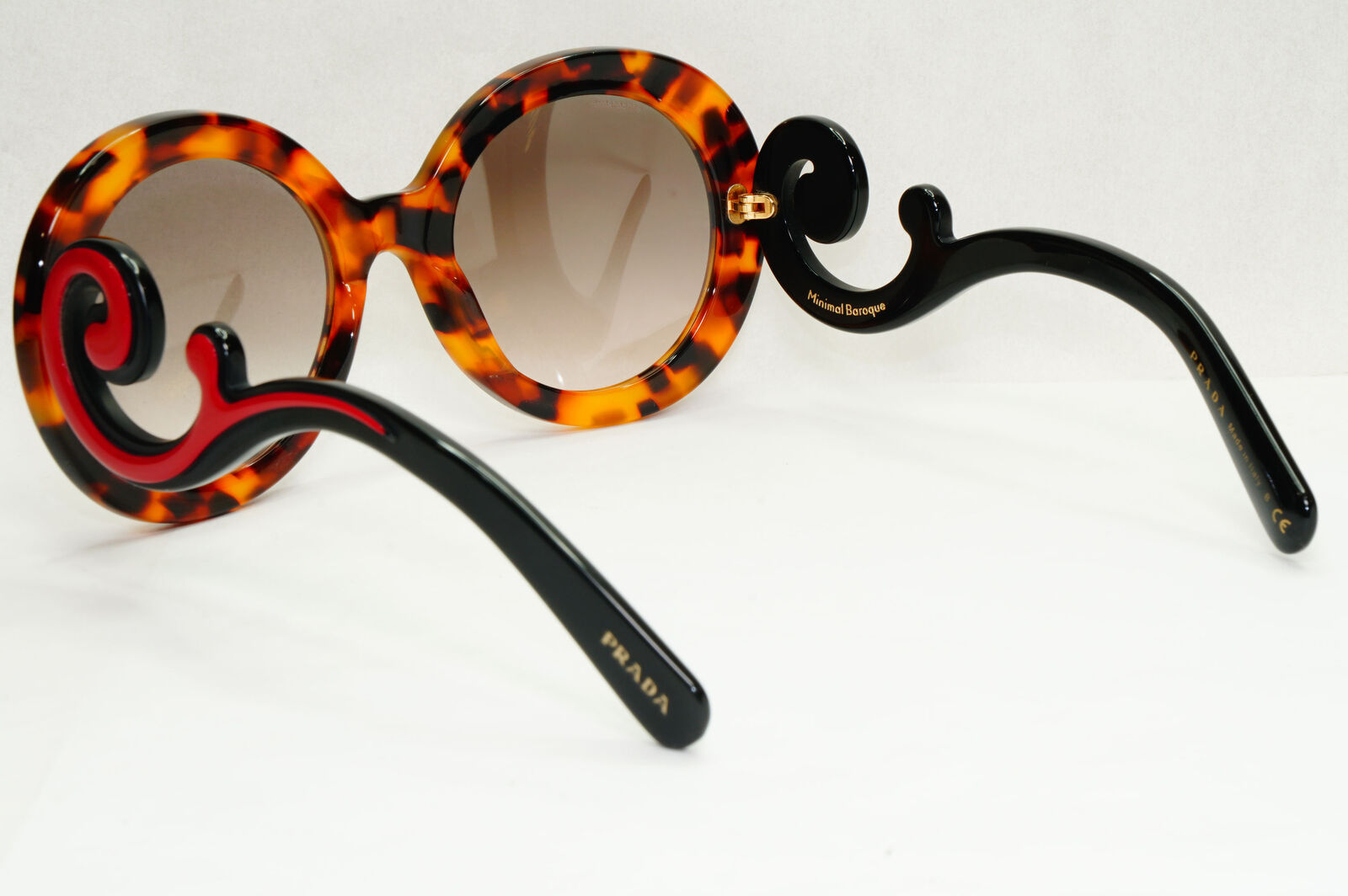 Prada Sunglasses Baroque Swirl Brown Red Gradient PR08TS SPR 08T VAH-4K0 141223