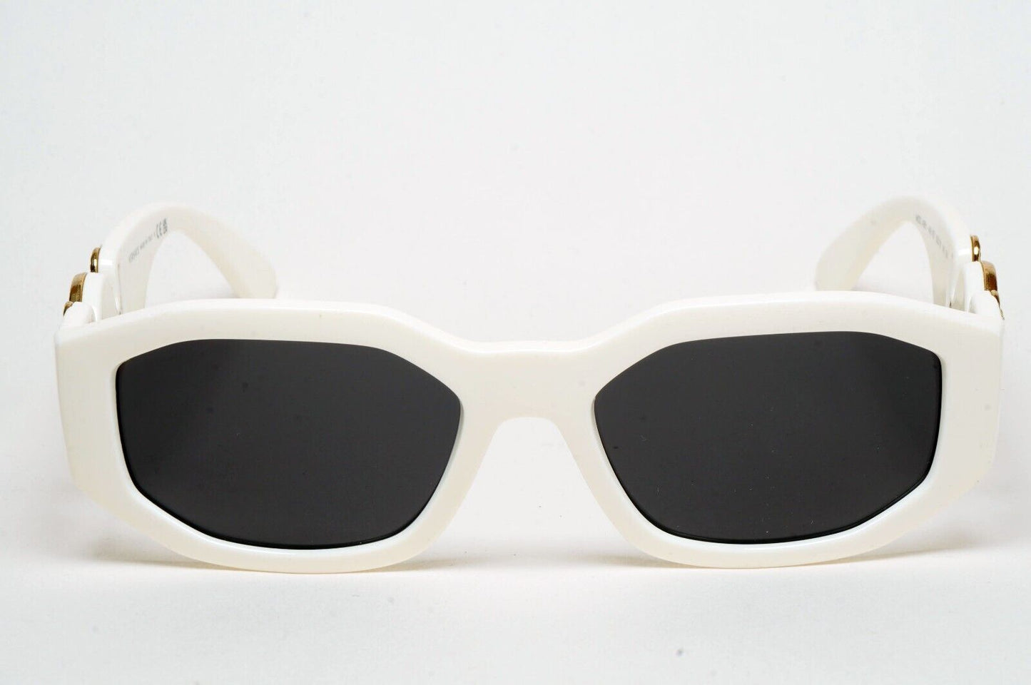 Versace Sunglasses White Black Gold Medusa Biggie MOD VE 4361 401/87 100125