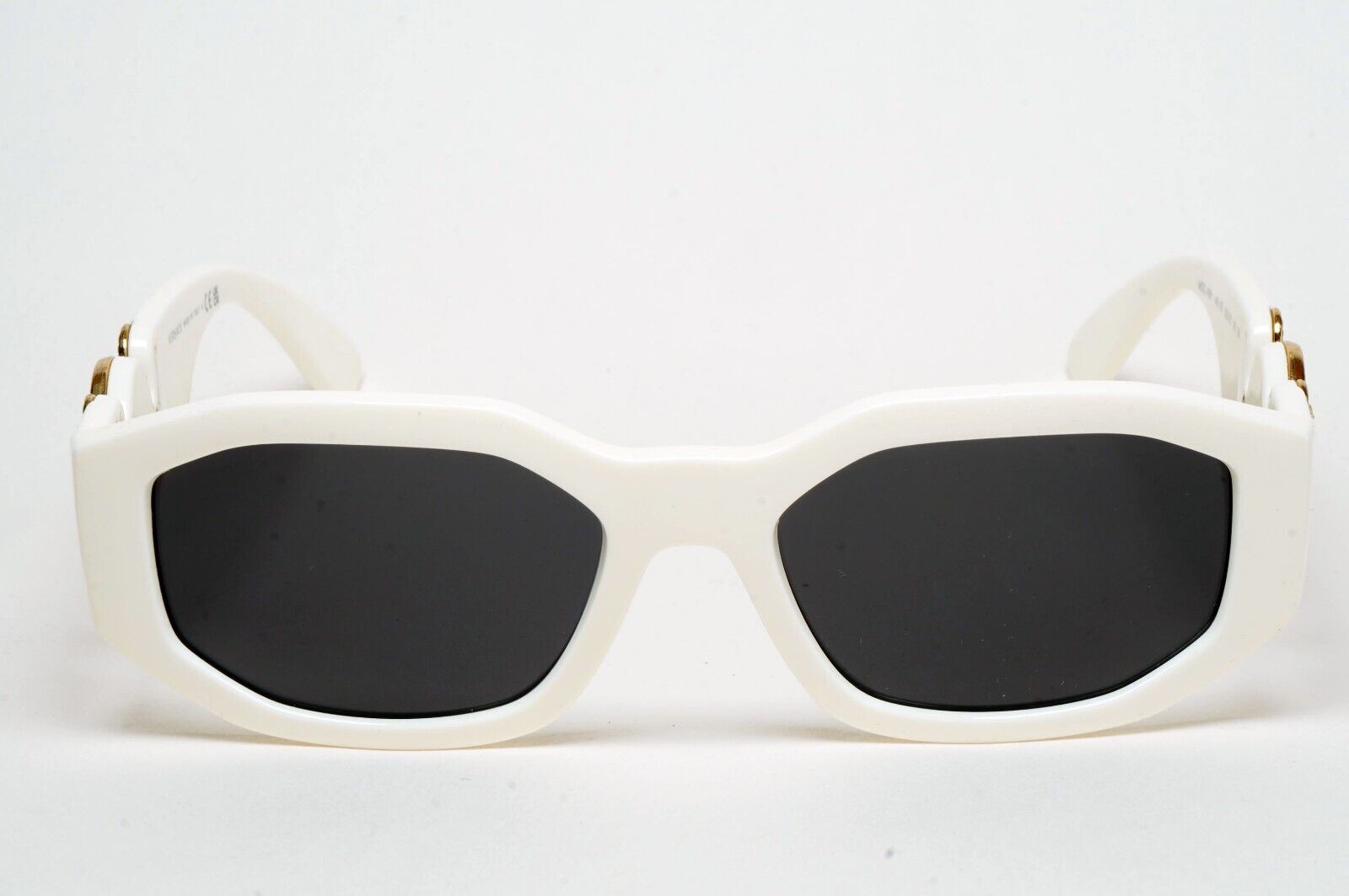 Versace Sunglasses White Black Gold Medusa Biggie MOD VE 4361 401/87 100125
