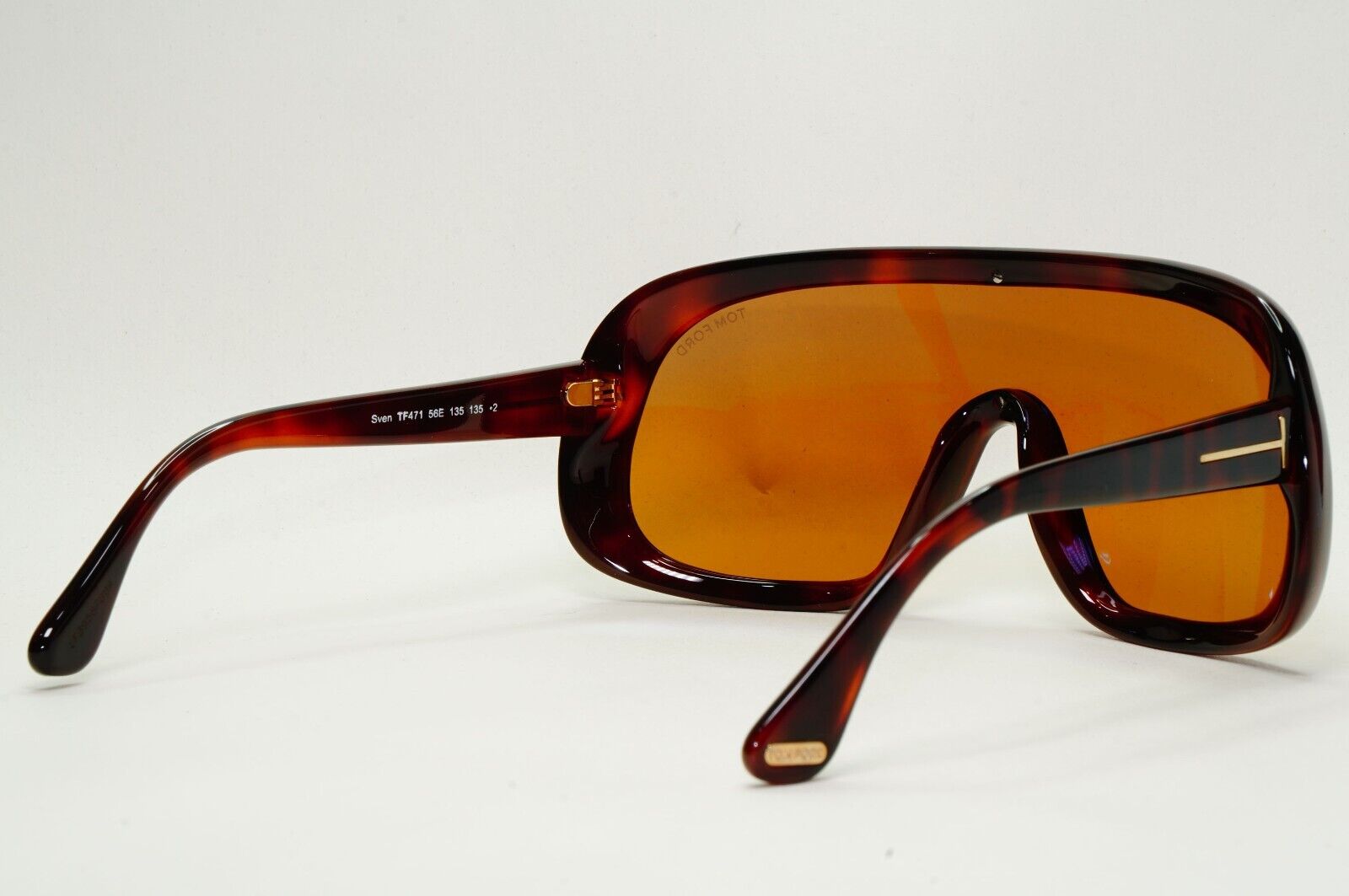 Tom Ford Sunglasses Sven Shield Tortoiseshell Brown Large FT0471 TF 471 56E