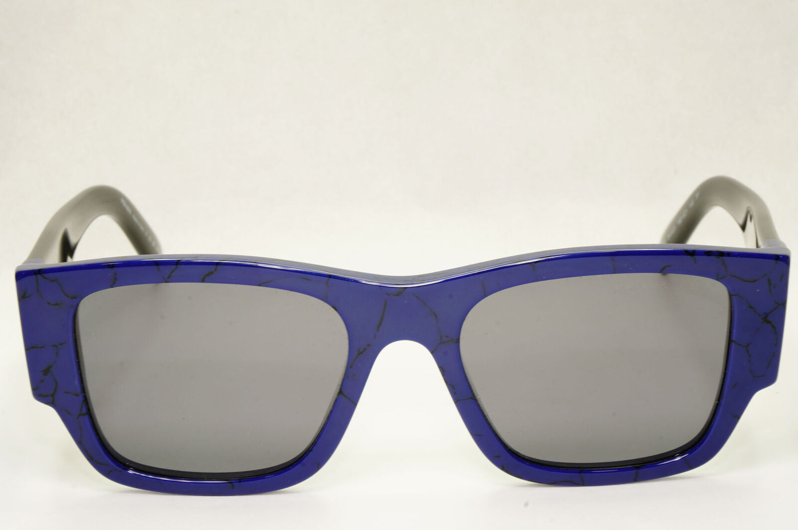 Prada Triangle Sunglasses Black Blue Polarized PR10ZS SPR 10Z 18D-5Z1
