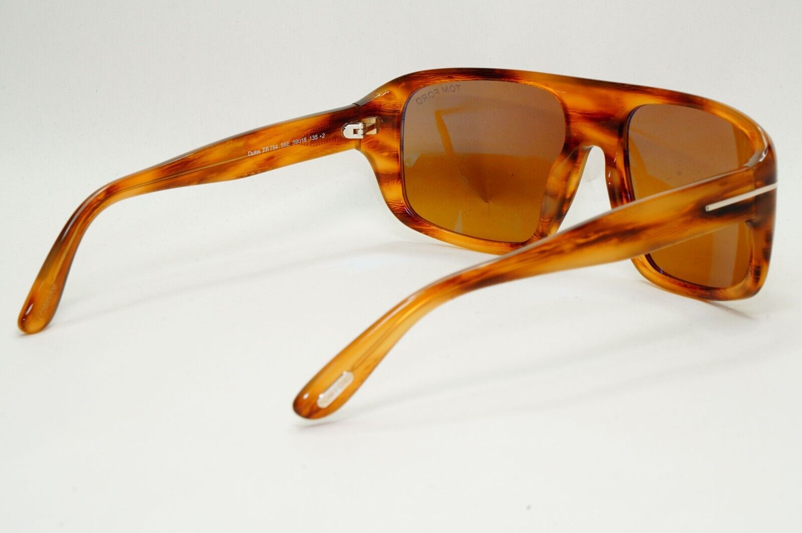 Tom Ford Sunglasses Duke Brown Tortoise Sqaure Navigator FT0754 TF 754 56E 59mm