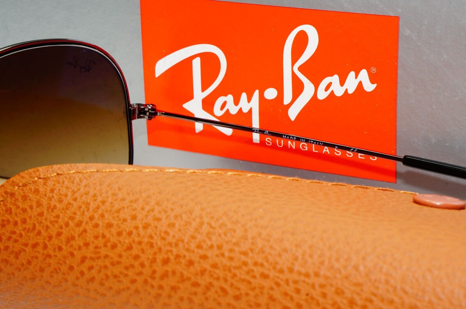 Ray-Ban Sunglasses Aviator Gunmetal Brown Gradient RB 3025 Aviator 004/51 58mm
