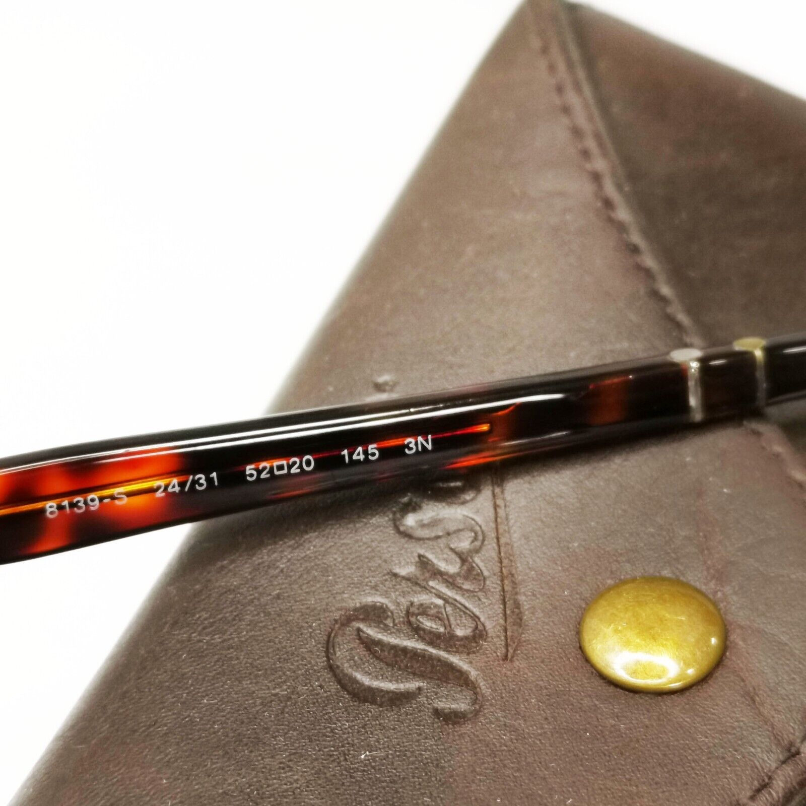 Persol Sunglasses 2015 Brown Tortoise Green Rectangle Vintage 8139-S 24/31 52mm
