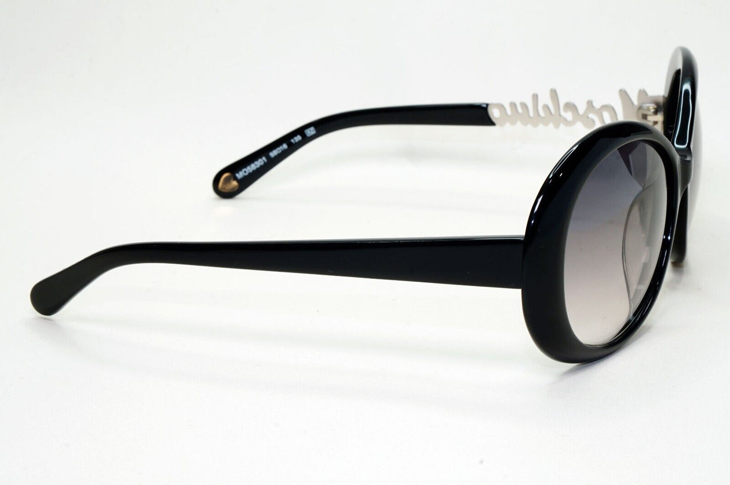 Moschino Sunglasses 2005 Vintage Black Silver Grey Gradient MO583 01 101124