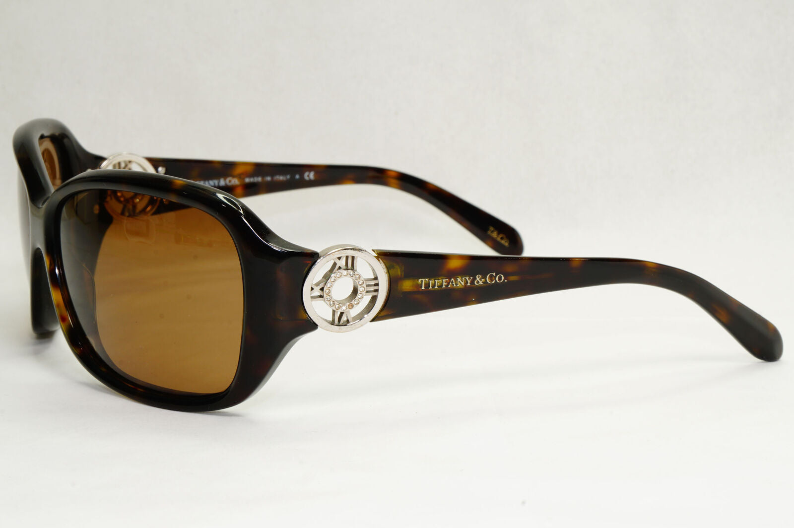 Tiffany & Co 2010 Vintage Brown Tortoise Sunglasses TF 4003-B 8015/3G 070224