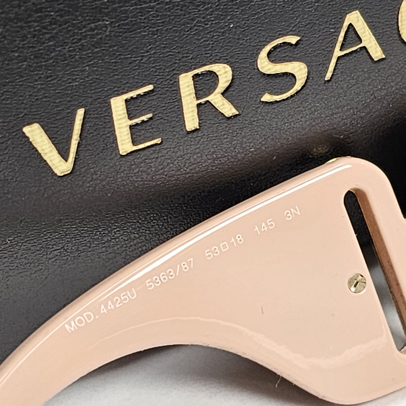 Versace Sunglasses Pink Gold Large Biggie Medusa Thick Frame MOD 4425-U 5363/87