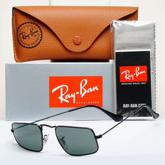 Ray-Ban Sunglasses Julie Polarized Black Green G15 Unisex RB 3957 002/58 49mm