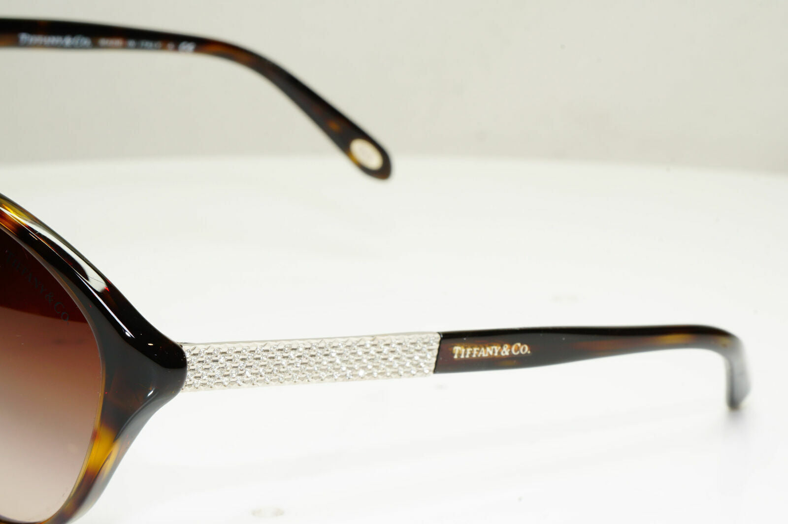 Authentic Tiffany & Co Diamante Crystal Womens Sunglasses TF 4073 8015/3B 30146