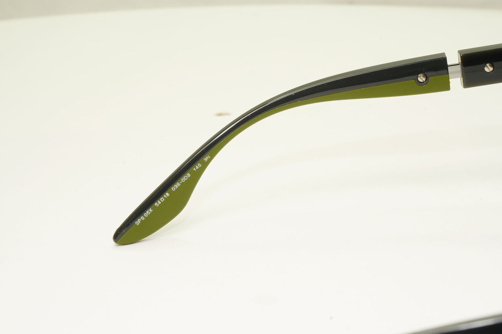 Prada Military Green Black Sunglasses Mirror Silver Grey SPS 05X PS05XS 03S-0D3