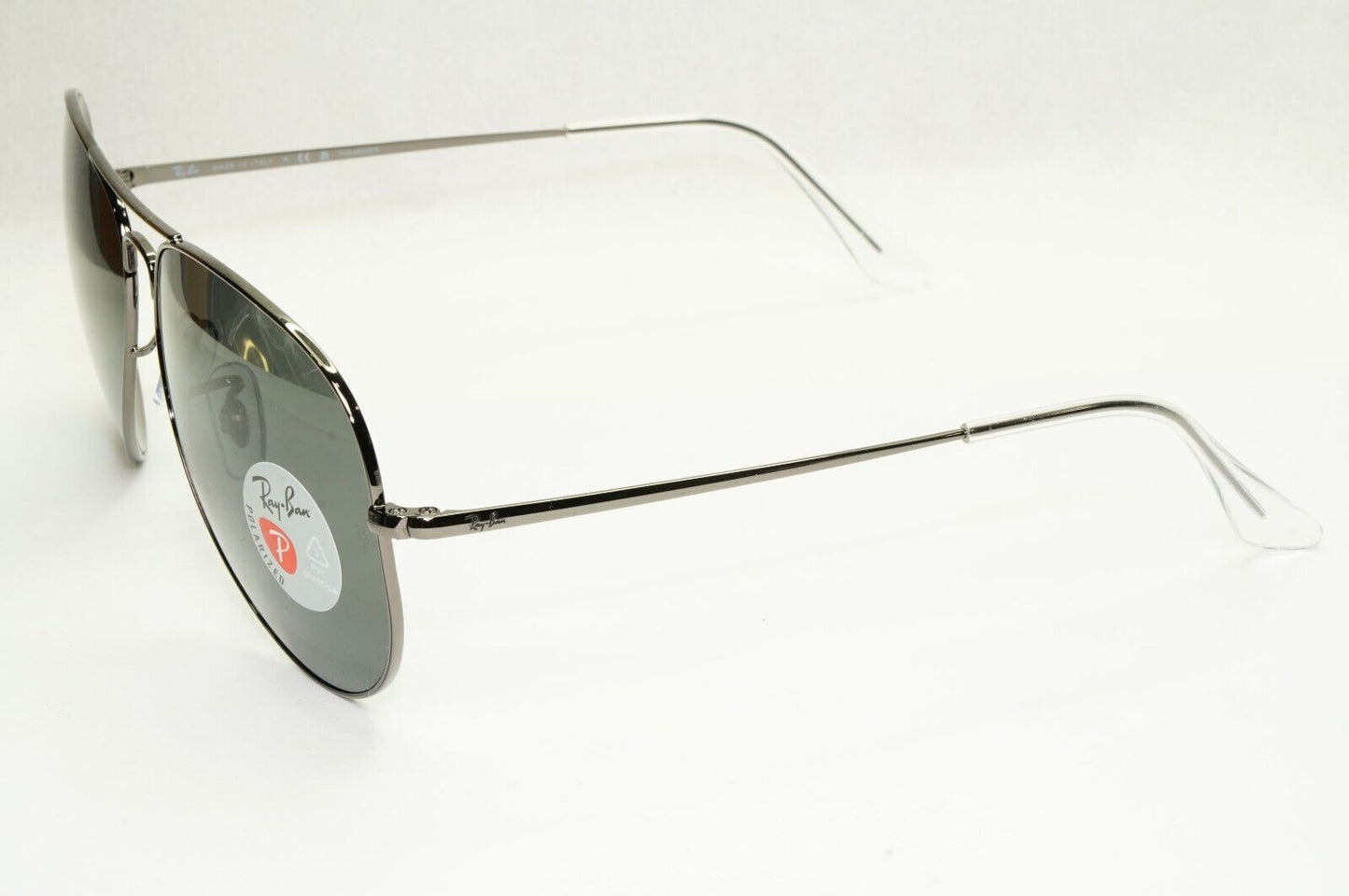 Ray-Ban Sunglasses Aviator II Polarised Gunmetal Black RB 3689 Metal 004/48 62mm