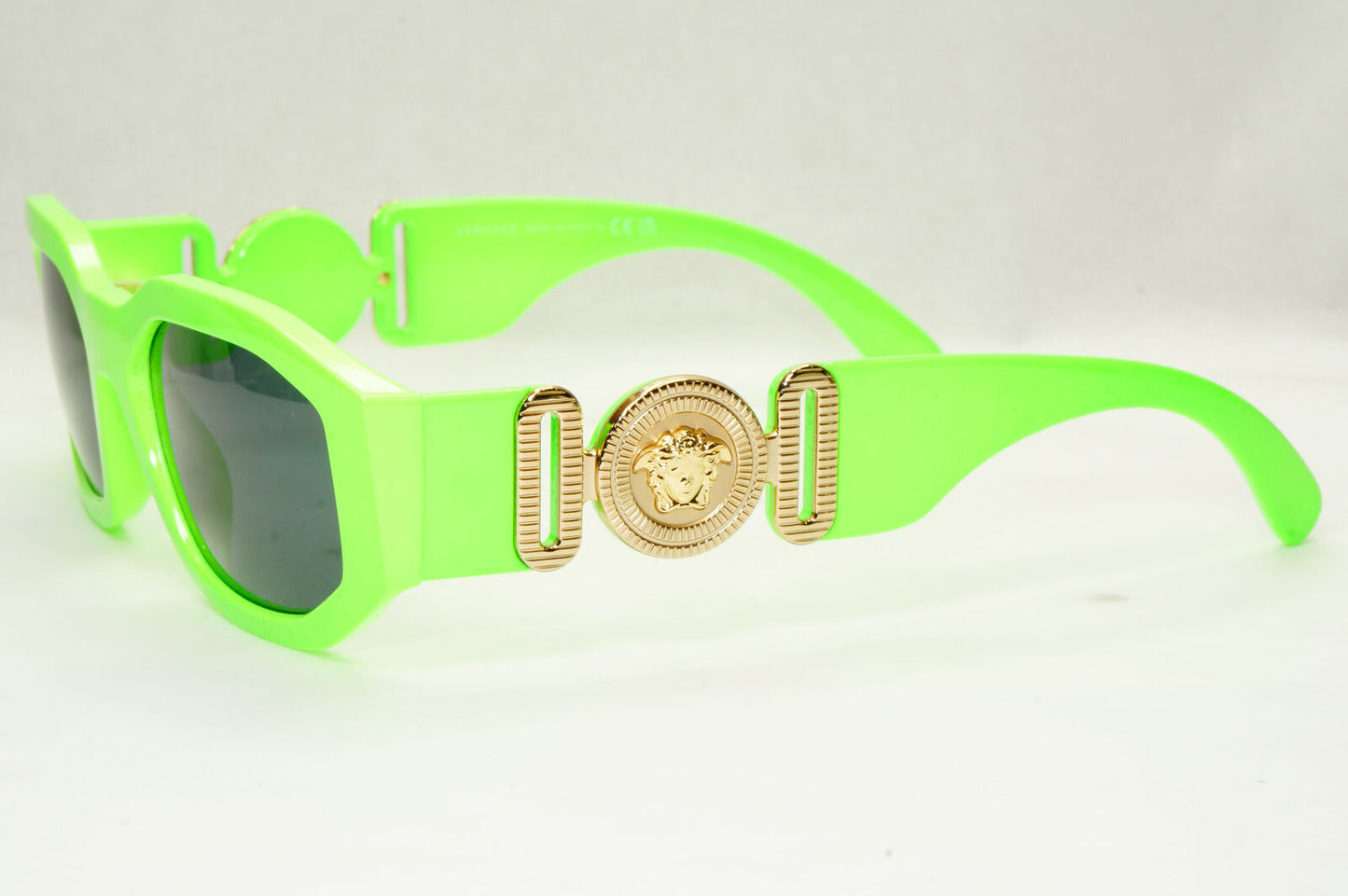 Versace Sunglasses Green Fluorescent Lime Gold Medusa MOD 4361 5319/87