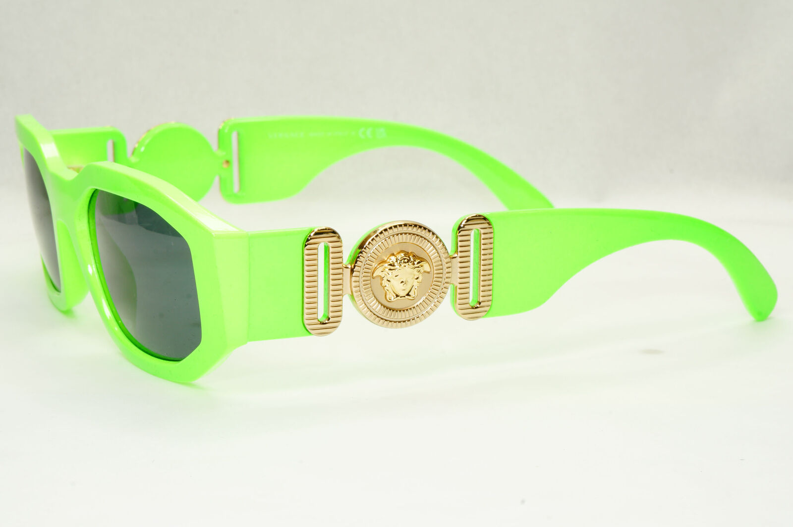 Versace Sunglasses Green Fluorescent Lime Gold Medusa MOD 4361 5319/87