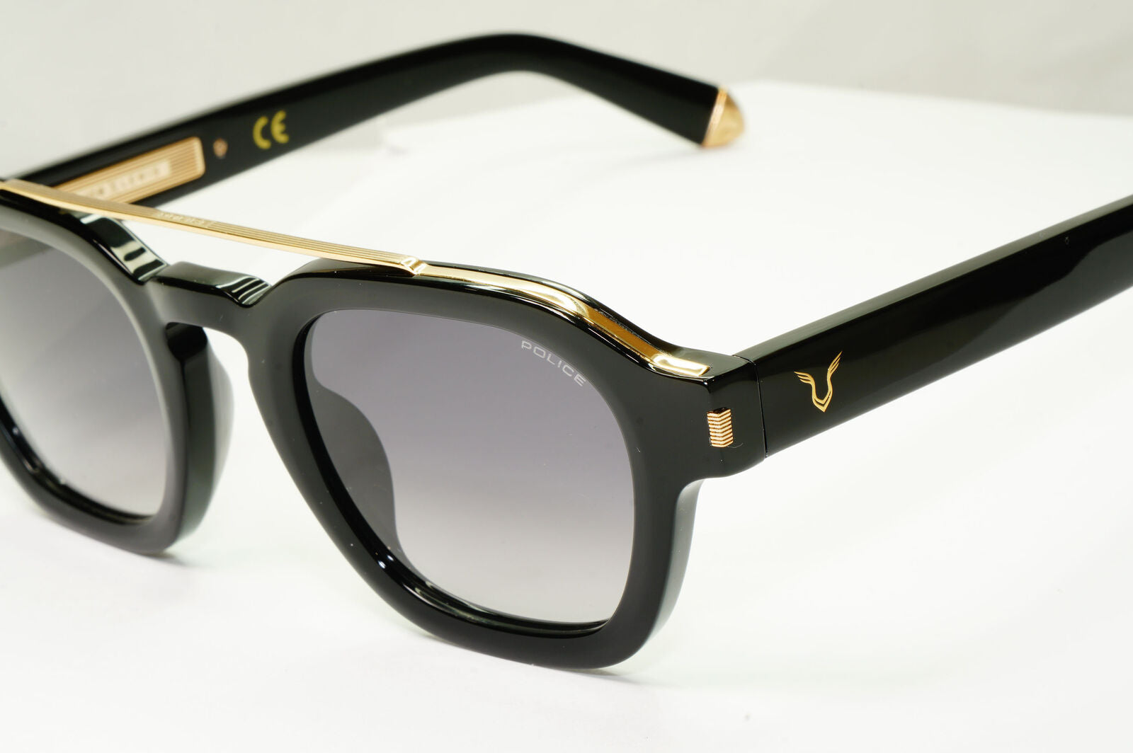 Police Lewis Hamilton F1 Sunglasses Black Smoke Gradient Gold SPL C47 COL 0BLK