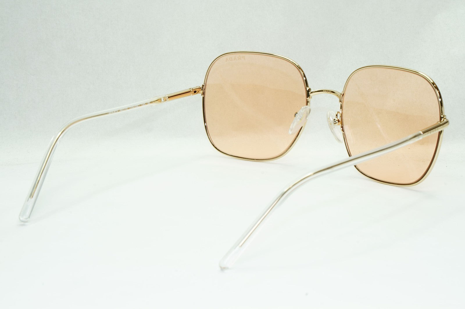 Prada Sunglasses Photochromic Gold Yellow Orange Square PR67XS SPR 67X ZVN-09D