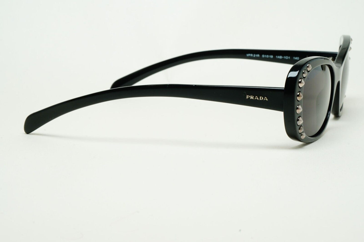Prada Sunglasses 2014 Studded Black Glossy PR21RV VPR 21R 1AB-1O1 51mm 231124