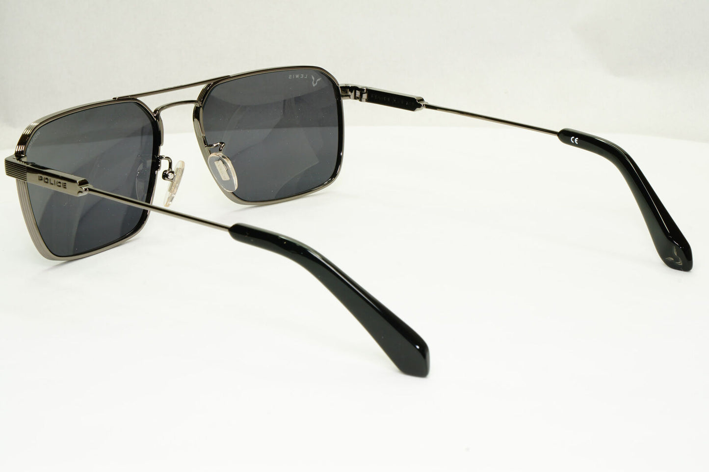 Police F1 Lewis Hamilton Sunglasses Black Gunmetal Grey Square SPL A23 COL 0568