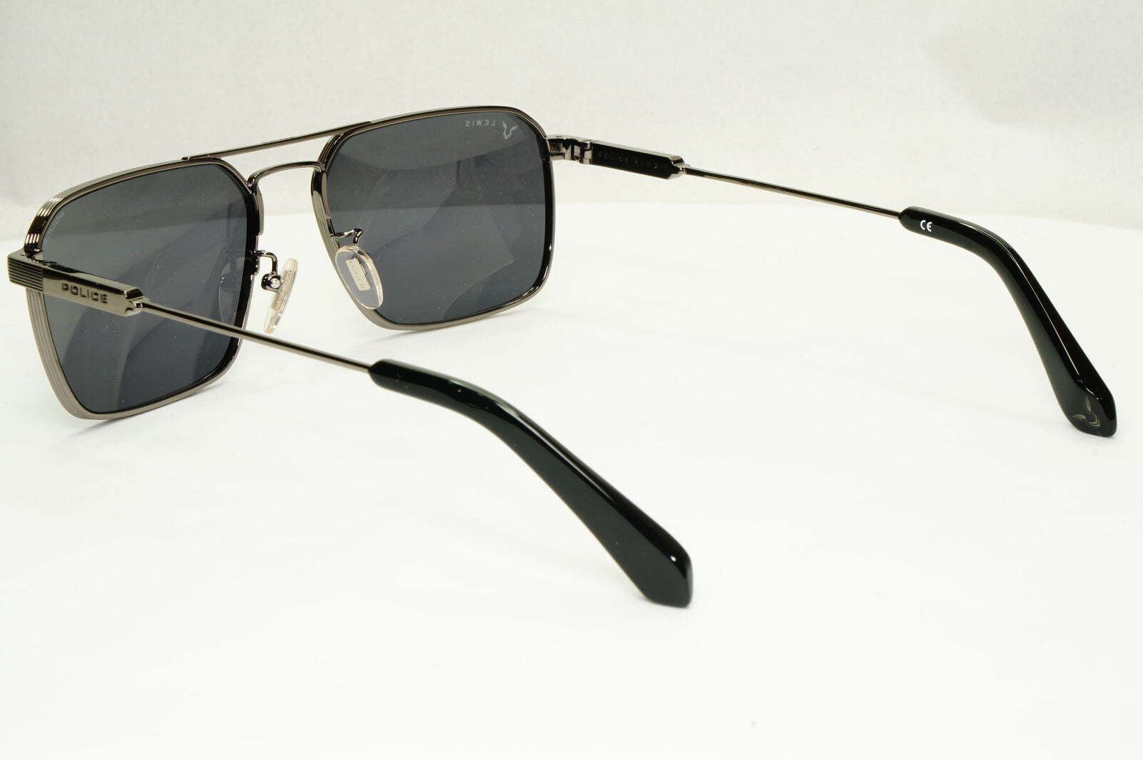 Police F1 Lewis Hamilton Sunglasses Black Gunmetal Grey Square SPL A23 COL 0568
