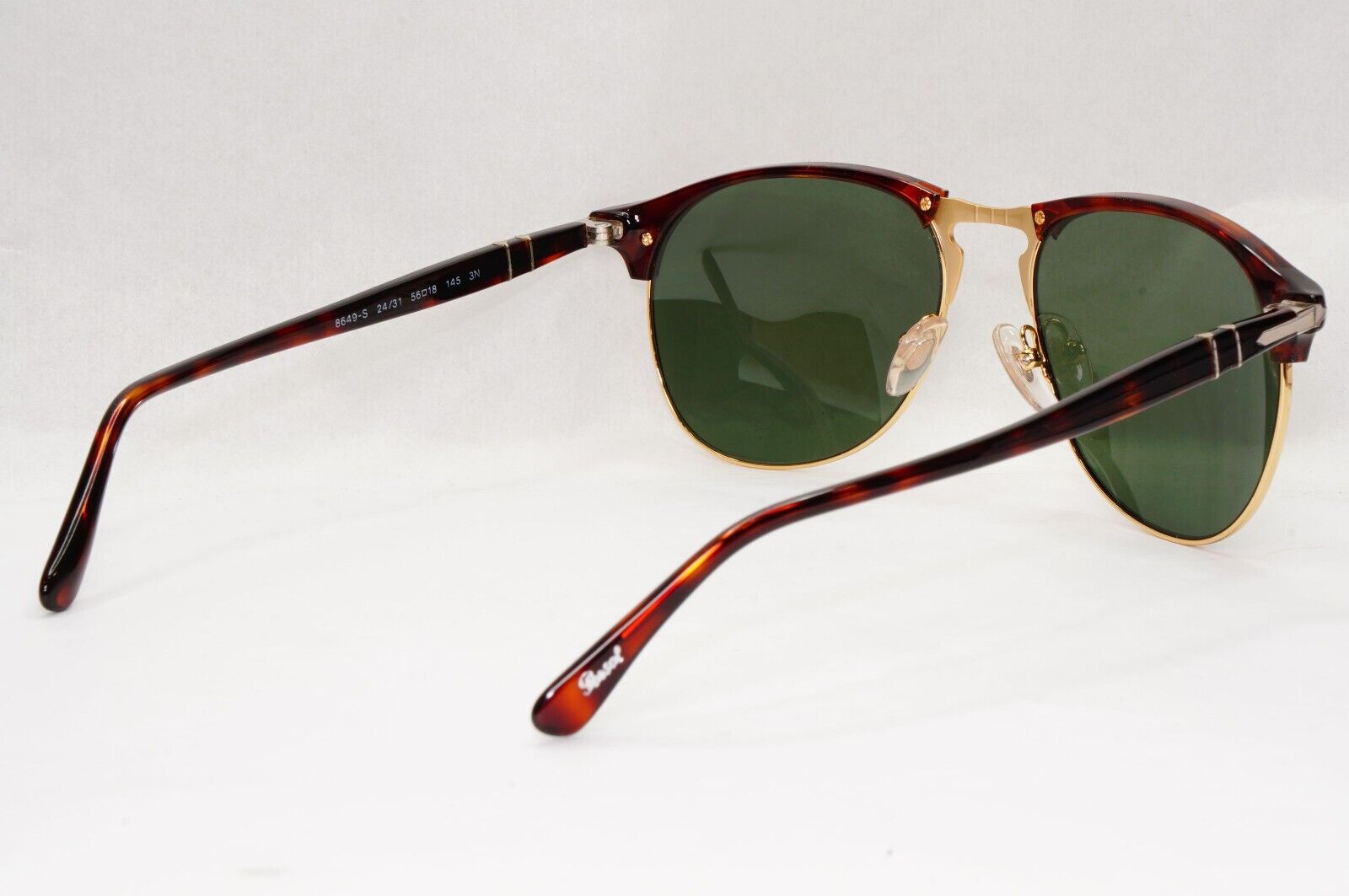 Persol Sunglasses 2015 Brown Tortoiseshell Green Grey Gold 8649-S 24/31 56mm