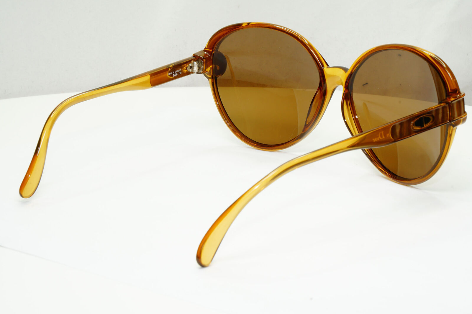 Dior 1990s Vintage Sunglasses Brown Honey Large Square Germany 2206 10 251122