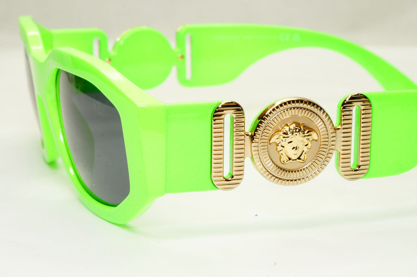 Versace Sunglasses Green Fluorescent Lime Gold Medusa MOD 4361 5319/87