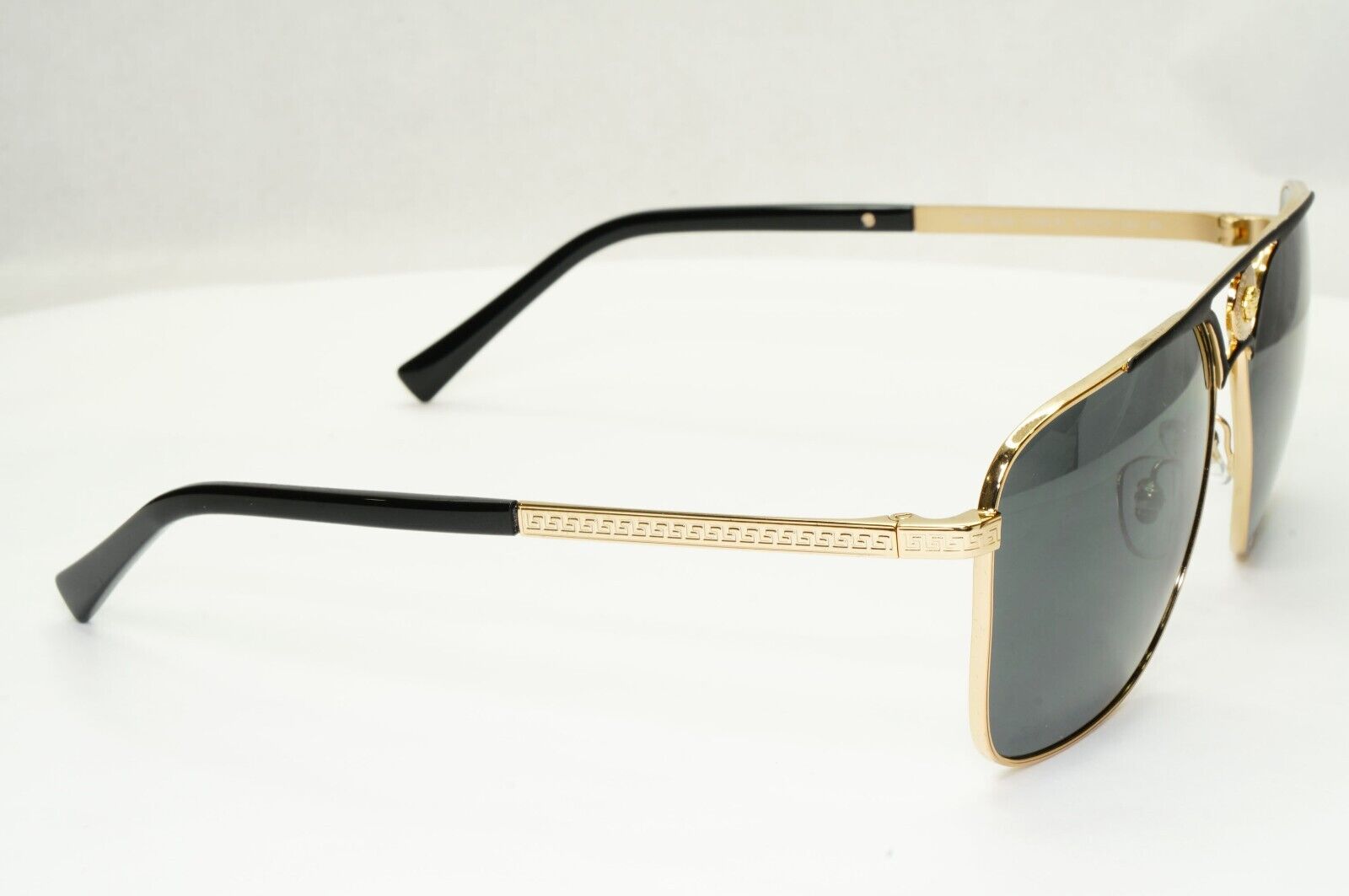 Versace Sunglasses Gold Black Medusa Square Metal MOD 2238 1436/87