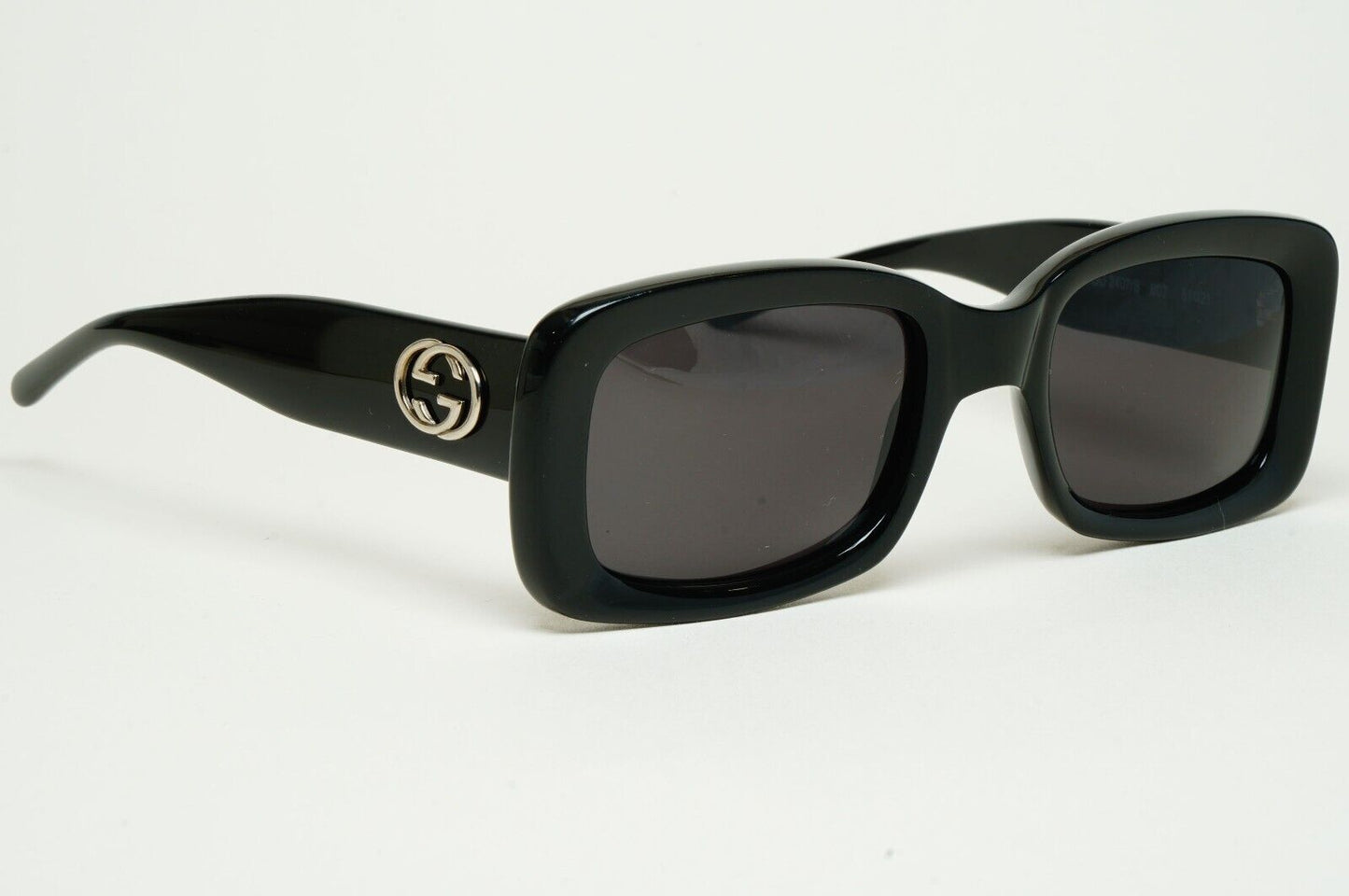 Gucci Sunglasses 1997 Vintage Black Square Retro GG 2407/S 807 51mm 110225