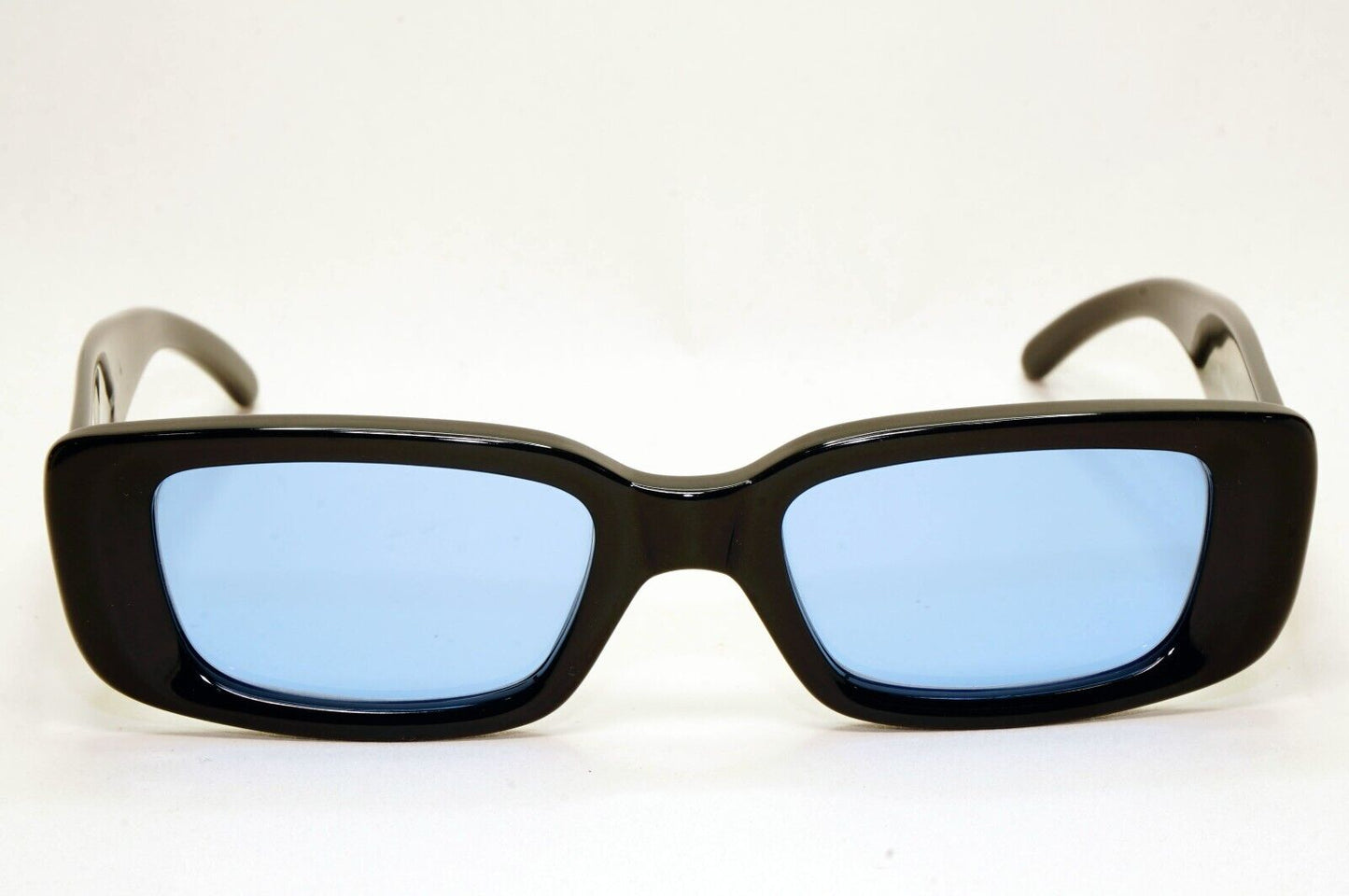 Gucci Sunglasses 1996 Vintage Black Blue Square GG 2409/N/S 807 49mm 141024