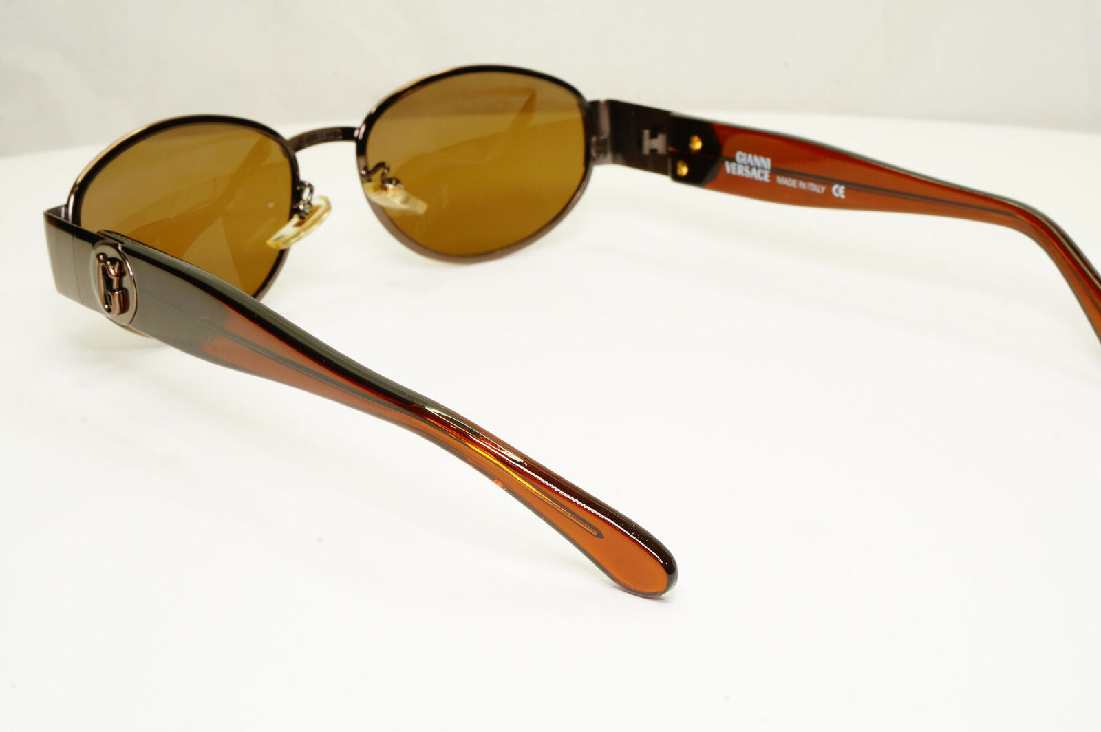 Authentic Gianni Versace Mens Vintage Sunglasses Brown MOD X11 COL 53M 35958