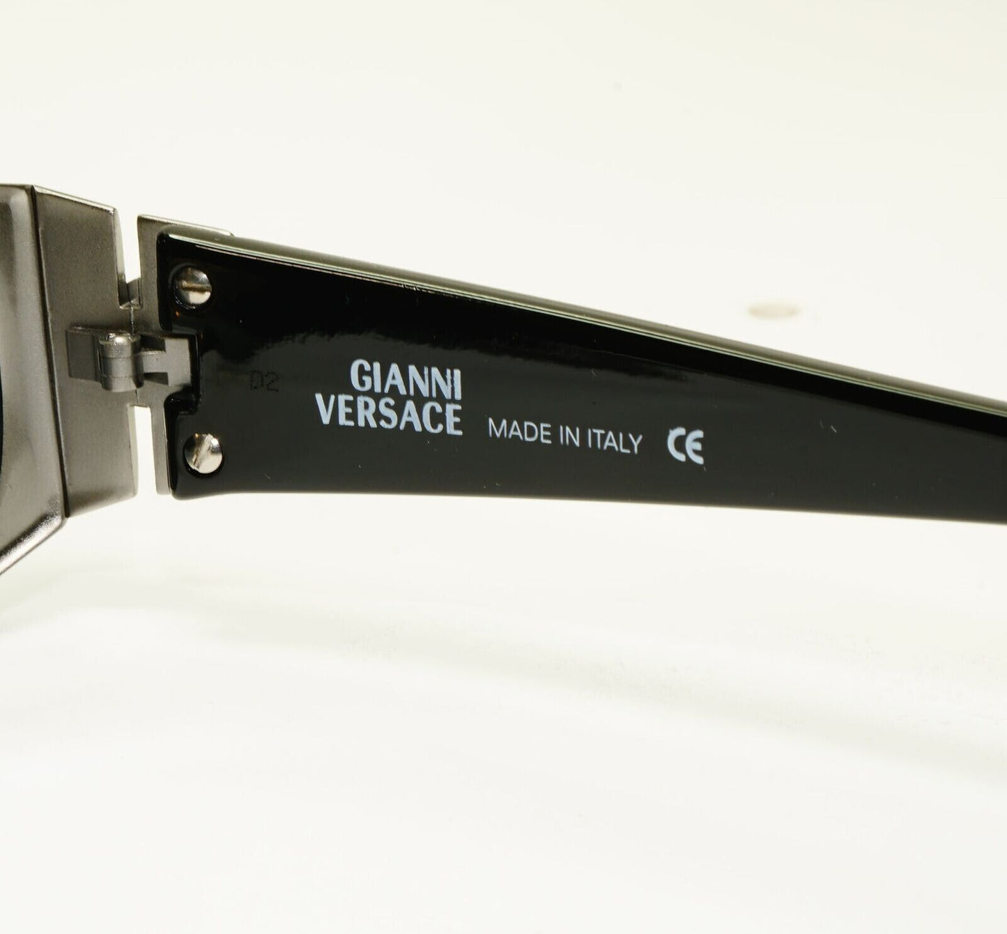 Gianni Versace 1996 Vintage Silver Black Medusa Metal Sunglasses MOD X31 COL 029