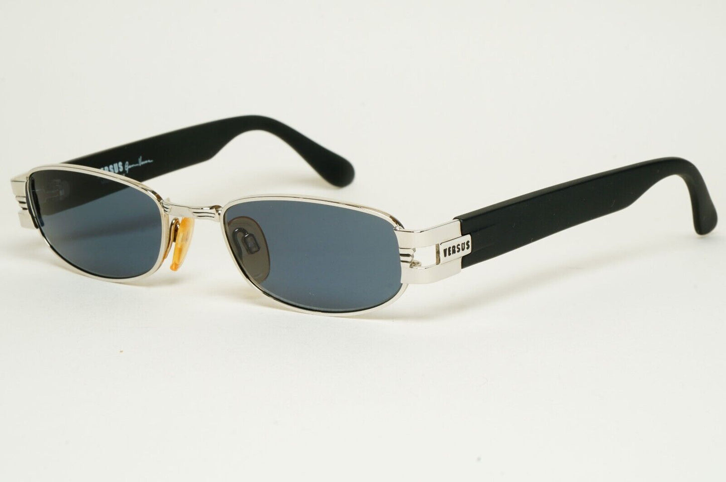 Versus Sunglasses 1996 by Gianni Versace Vintage Silver Black MOD F31 COL 12M