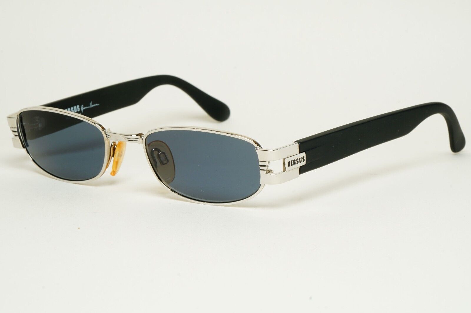 Versus Sunglasses 1996 by Gianni Versace Vintage Silver Black MOD F31 COL 12M