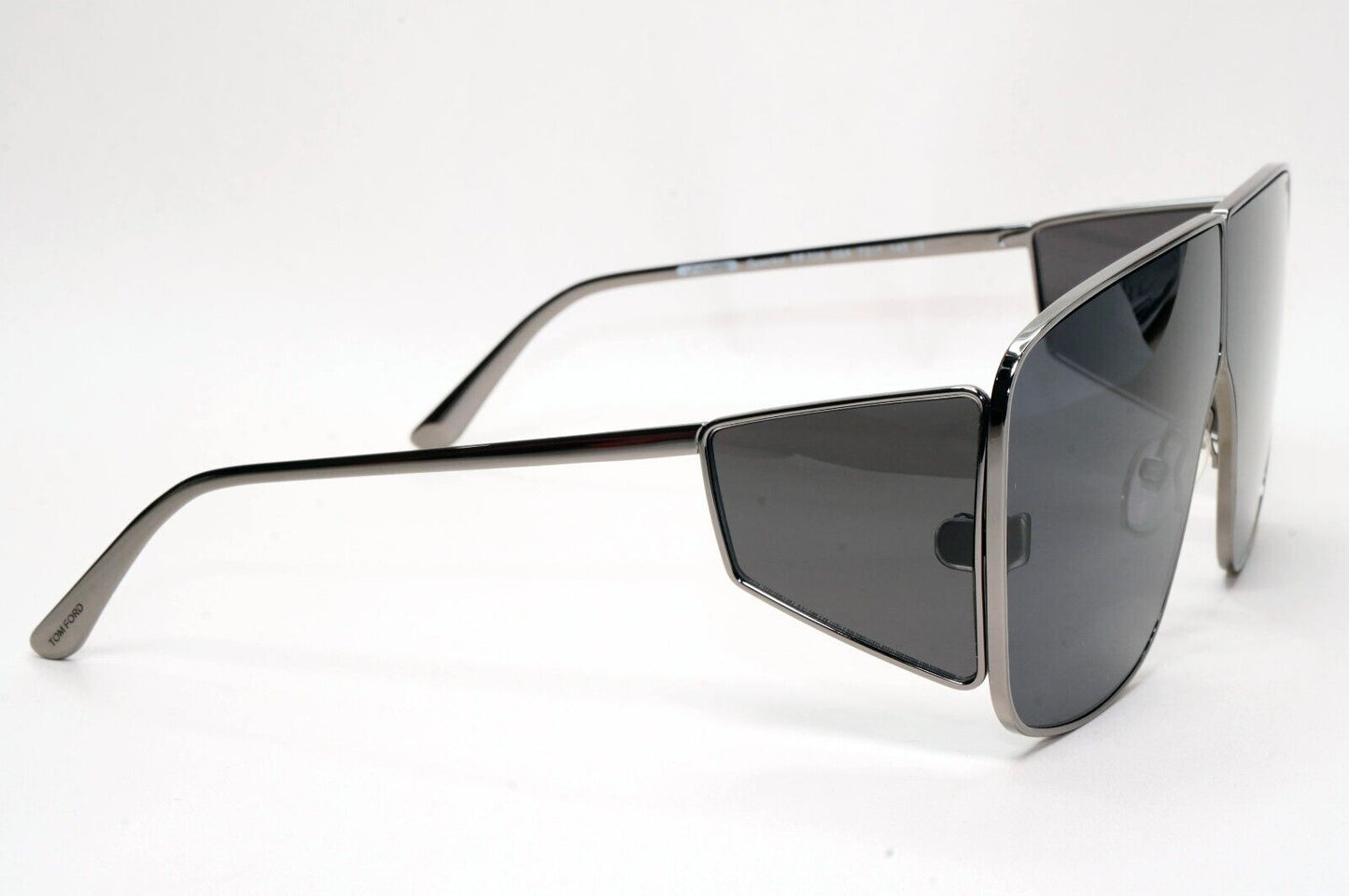 Tom Ford Sunglasses Spector Gunmetal Black Side Shields Metal FT0708 TF 708 08A