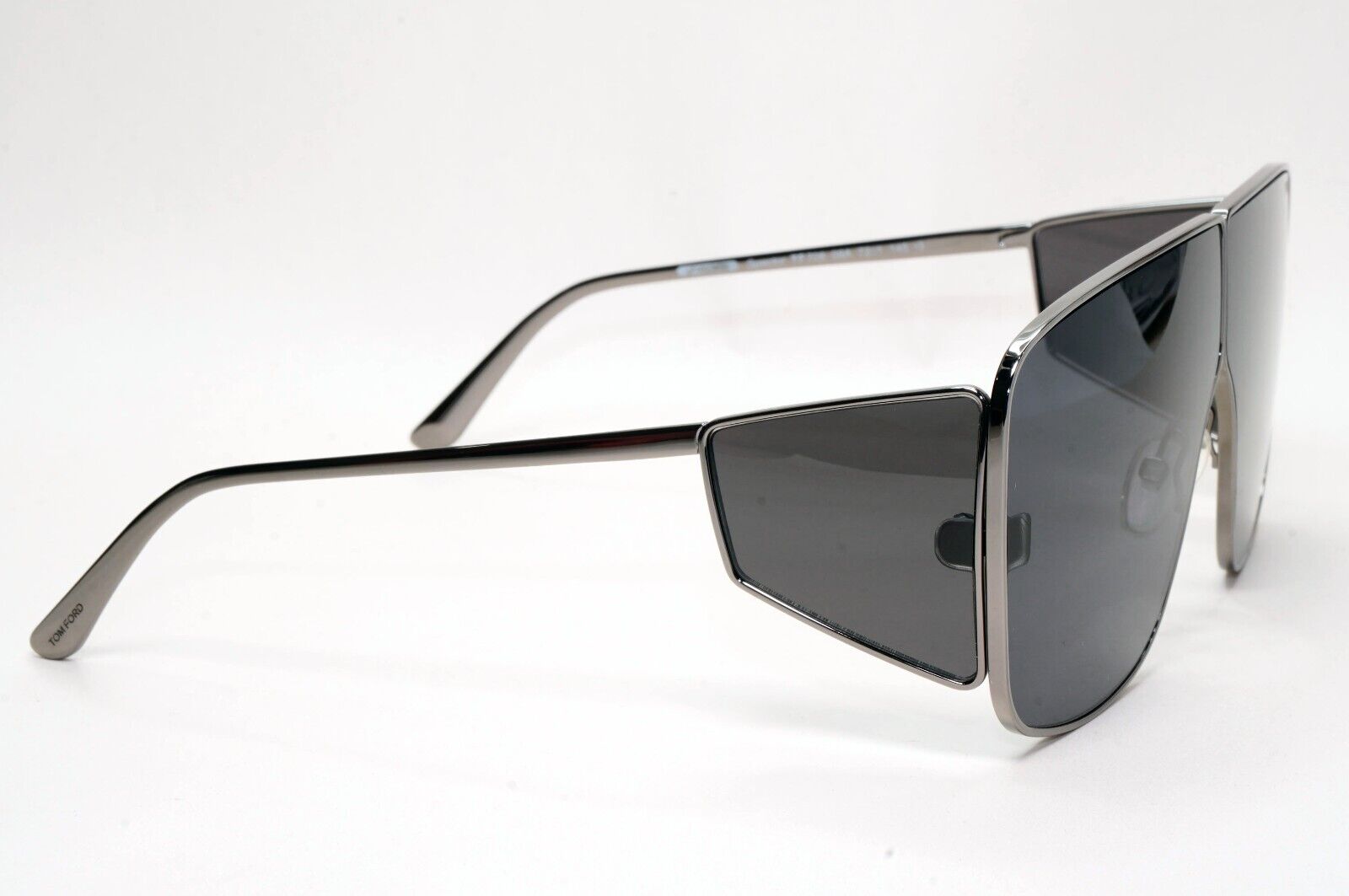 Tom Ford Sunglasses Spector Gunmetal Black Side Shields Metal FT0708 TF 708 08A